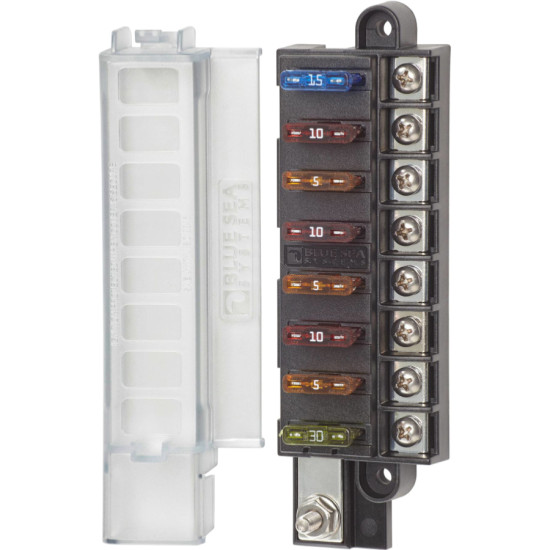 Scatola portafusibili compatta 8 circuiti BS-5046 PIECESBATEAUX.COM