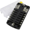 Caja de fusibles de 12 circuitos con barra de masa BS-5026 PIECESBATEAUX.COM