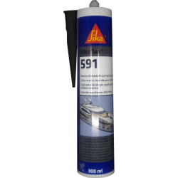 Sikaflex® 591 Masilla adhesiva híbrida multiusos NEGRO 300 ML 140420 PIECESBATEAUX.COM
