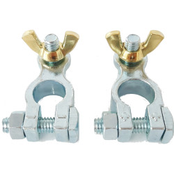 Par de terminales de batería M8 de latón y zinc EA-JHC828 PIECESBATEAUX.COM