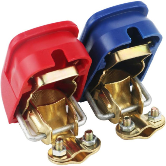 Coppia di cinghie a sgancio rapido per batteria 000601--EURO PIECESBATEAUX.COM