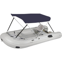Bimini de aluminio con 2 arcos de 1,30/1,50 m, azul OCEMA0602B PIECESBATEAUX.COM