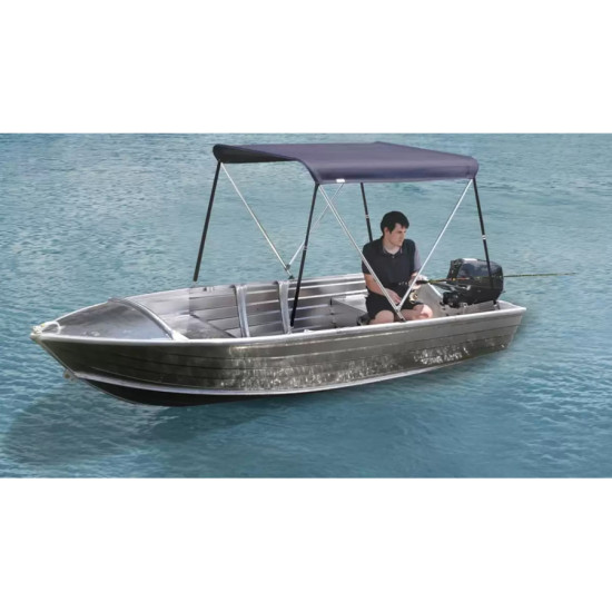 Bimini Aluminium 2 Bögen 1,30/1,50 m Blau OCEMA0602B PIECESBATEAUX.COM