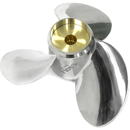 Hélice 3 Pales Inox VOLVO AQ 200-290 SP Moyeu Long 8841-156-17 PIECESBATEAUX.COM