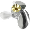 Hélice de 3 palas de acero inoxidable VOLVO AQ 200-290 SP con buje largo 8841-156-17 PIECESBATEAUX.COM