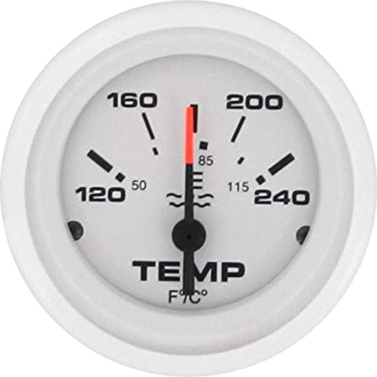 Water temperature gauge 120-240°F (Arctic) 68376E PIECESBATEAUX.COM