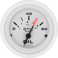 Indicatore di pressione dell'olio 0-80 PSI (Arctic) 68367E PIECESBATEAUX.COM