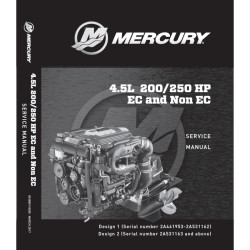 Manuale di servizio MERCRUISER 4.5 MPI 200-250 8M0178558 PIECESBATEAUX.COM