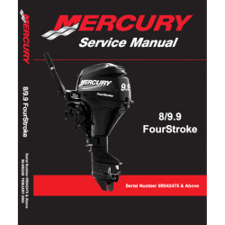 Manuale di servizio MERCURY 9.9Cv 4 Tempi Carbu 209CC 892248R01 PIECESBATEAUX.COM