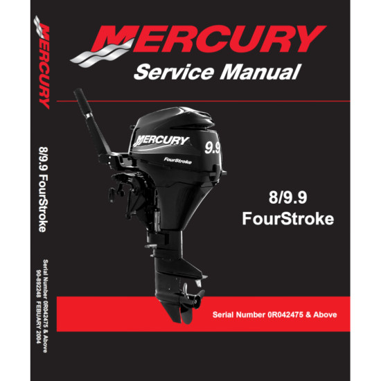Manuale di servizio MERCURY 9.9Cv 4 Tempi Carbu 209CC 892248R01 PIECESBATEAUX.COM