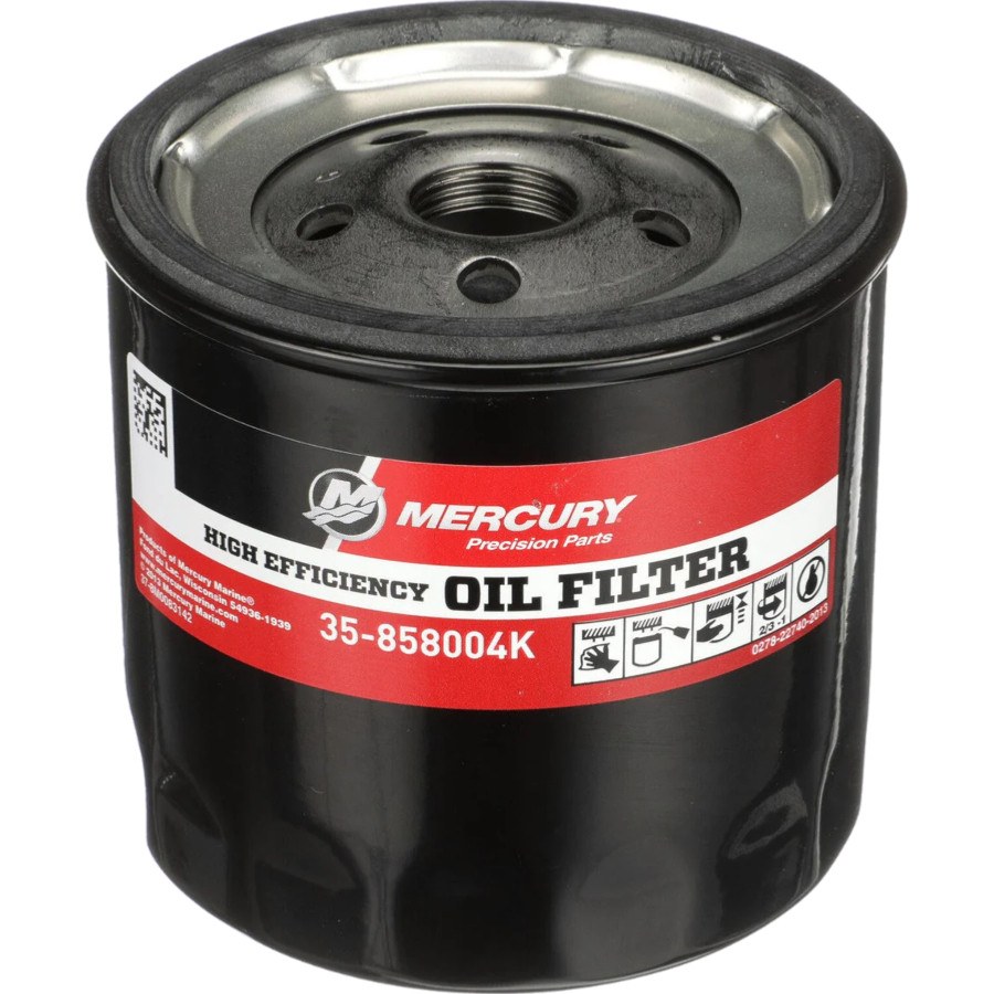 Filtro olio MERCRUISER, VOLVO e OMC (corto) ad alta efficienza 858004Q--858004K PIECESBATEAUX.COM