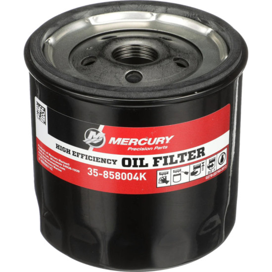 Filtro olio MERCRUISER, VOLVO e OMC (corto) ad alta efficienza 858004Q--858004K PIECESBATEAUX.COM