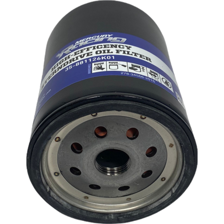 Filtro de aceite MERCRUISER, VOLVO y OMC (largo) de alta eficiencia 881126K01 PIECESBATEAUX.COM