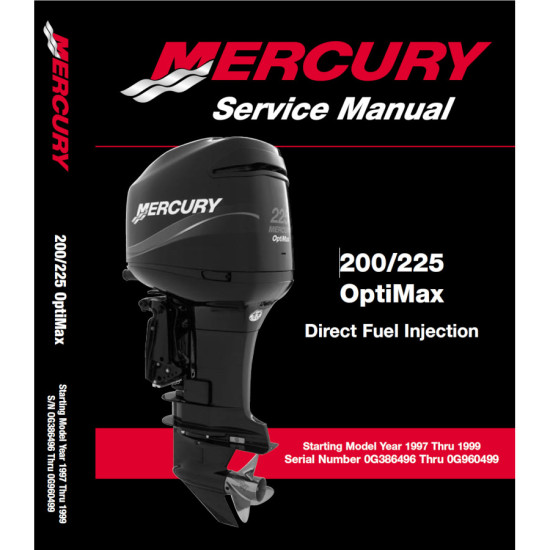 Manuale di servizio MERCURY 200/225 OPTIMAX 855348R02 PIECESBATEAUX.COM