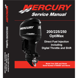 Manuale di servizio MERCURY 200/250 OPTIMAX 856252T00 PIECESBATEAUX.COM