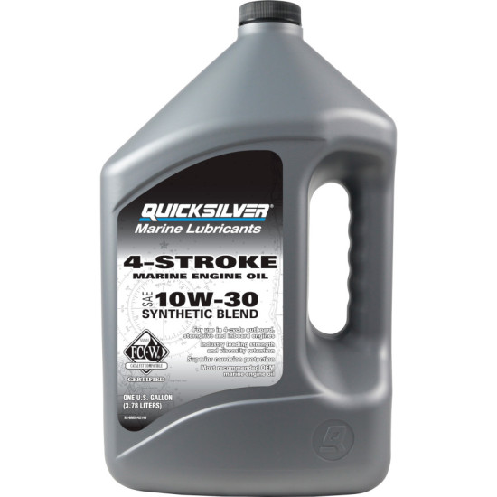 Olio fuoribordo 4 Tempi QUICKSILVER 10W30 (4L) Semi Sintesi 8M0152564--8M0206996 PIECESBATEAUX.COM