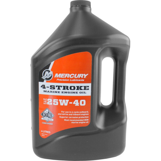 Olio 4 Tempi QUICKSILVER 25W40 (4L) 8M0086224--8M0206954 PIECESBATEAUX.COM