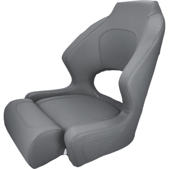 Deluxe pilot seat, gray bolster 90700143 PIECESBATEAUX.COM