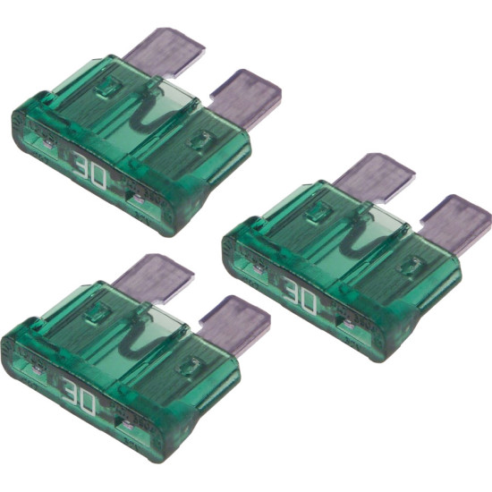 Fusibles enchufables ATO / ATC 30 A Verde (lote de 3 unidades) 000378--EURO PIECESBATEAUX.COM