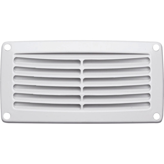 Rejilla de ventilación de ABS blanco 206x106 mm 04000490 PIECESBATEAUX.COM