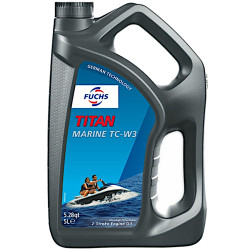 Olio FUCHS Titan Marine TC-W3 per fuoribordo 2-Tempi (5L) FU-602-697-738 PIECESBATEAUX.COM