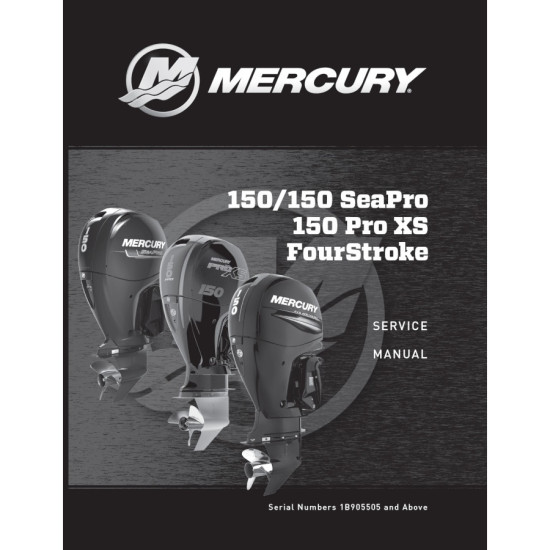 Manuel de Service MERCURY 150 EFI 8M0168224 PIECESBATEAUX.COM