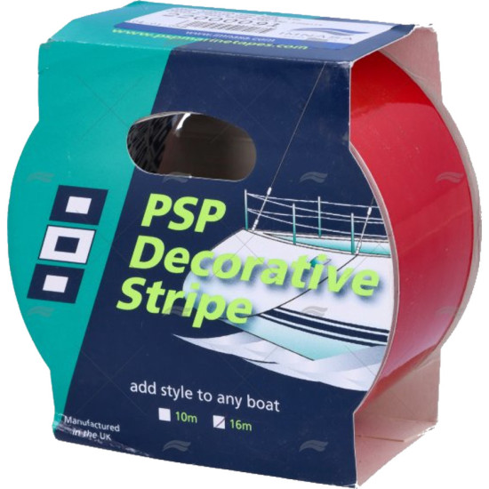 Bande décorative auto-adhésive ROUGE ligne de flottaison 50mm x 16ML 22000091--IMN PIECESBATEAUX.COM