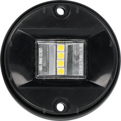 Luz blanca de popa 135° LED negra ø76mm 43250785 PIECESBATEAUX.COM
