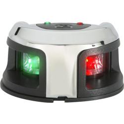 Luz de navegación delantera LED bicolor de acero inoxidable 90810021 PIECESBATEAUX.COM
