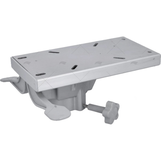 Support de Siège Rotatif 300x127 tube 73mm avec glissière 90700289 PIECESBATEAUX.COM