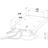 Supporto per sedile girevole 300x127 tubo 73 mm con guida 90700289 PIECESBATEAUX.COM