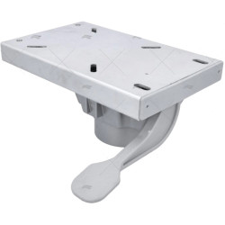 Soporte de asiento giratorio 254x127 tubo 73 mm con guía 90700290 PIECESBATEAUX.COM