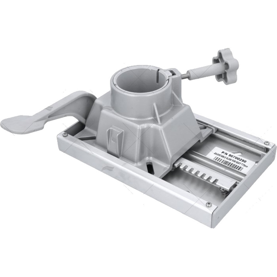 Support de Siège Rotatif 254x127 tube 73mm avec glissière 90700290 PIECESBATEAUX.COM