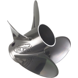 Hélice de acero inoxidable de 4 palas TROPHY 60 a 140 CV 8M0151391 PIECESBATEAUX.COM