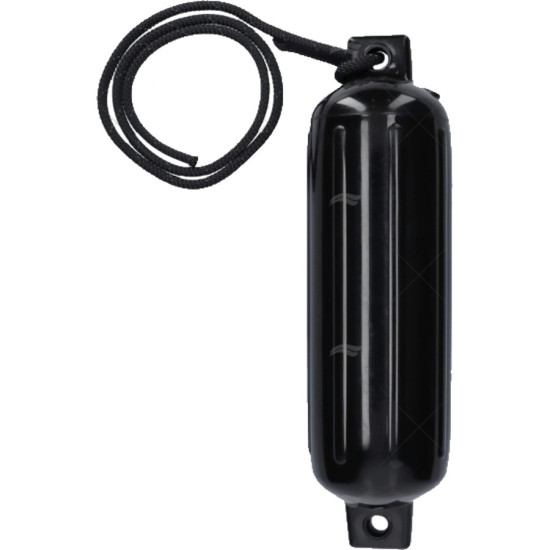 Polyform G3 140x508MM black fender with end cap 87250150 PIECESBATEAUX.COM