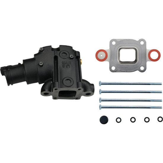 Codo de escape MERCRUISER 14° 4.3L a 6.2L Junta seca MAR591 PIECESBATEAUX.COM