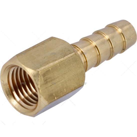 Racor de latón acanalado con rosca hembra de 1/4 NPT para tubo de 8 mm de diámetro 43250861 PIECESBATEAUX.COM