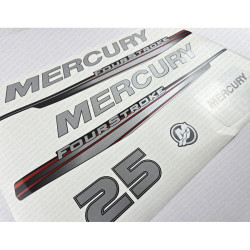 Stickers capot MERCURY 25 et 30cv EFI 8M0161227 PIECESBATEAUX.COM