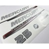 Stickers capot MERCURY 25 et 30cv EFI 8M0161227 PIECESBATEAUX.COM