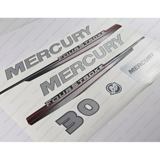 Stickers capot MERCURY 25 et 30cv EFI 8M0161227 PIECESBATEAUX.COM