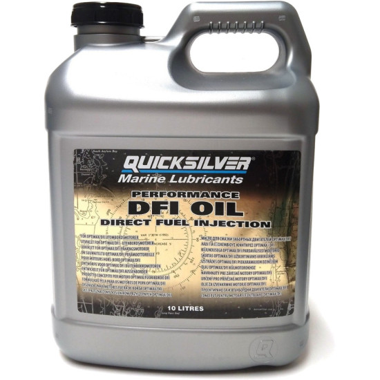 Olio per motori fuoribordo a 2 tempi QUICKSILVER per iniezione diretta DFI e OPTIMAX (10 l) 8M0230926 PIECESBATEAUX.COM