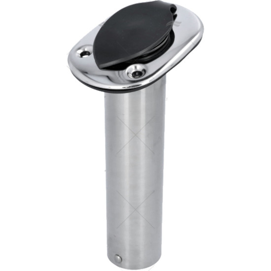Portabastones 75° empotrable de acero inoxidable 40251425 PIECESBATEAUX.COM