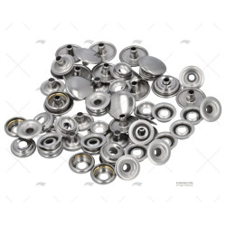Kit de 15 botones a presión macho y hembra de latón cromado 28000266--IMN PIECESBATEAUX.COM