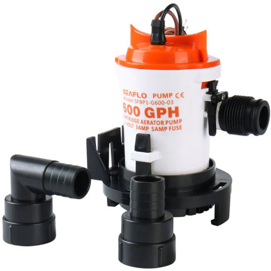 Bilgenpumpe SEAFLO 2200 l/h BP1G60003 PIECESBATEAUX.COM
