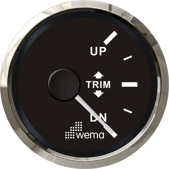 Indicatore di assetto MERCRUISER VOLVO 52 mm Nero WEM110925 PIECESBATEAUX.COM