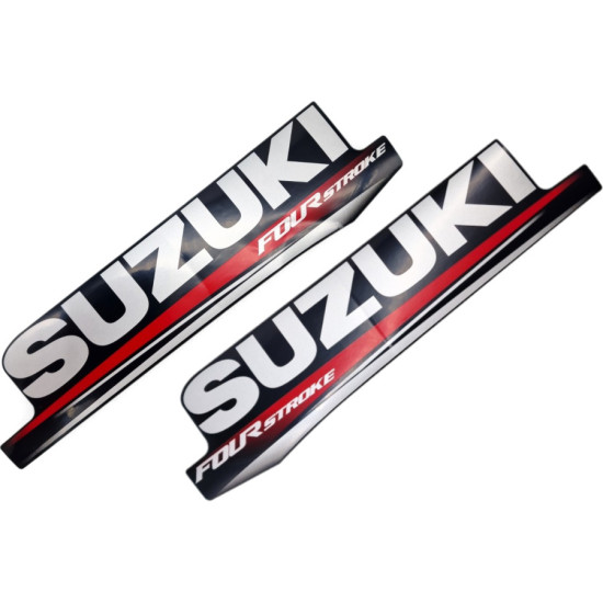 Stickers de capot SUZUKI DF6 à DF20 61443-97L01-YAY+61453-97L01-YAY PIECESBATEAUX.COM