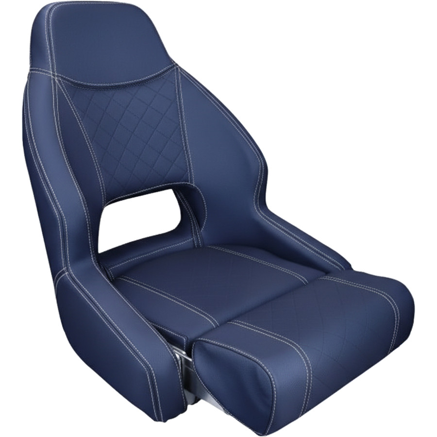 Sedile pilota di lusso con rinforzo blu 90700461 PIECESBATEAUX.COM