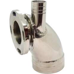 Coude d'échappement inox YANMAR 4LH-DTE MAR119173-13501INOX PIECESBATEAUX.COM