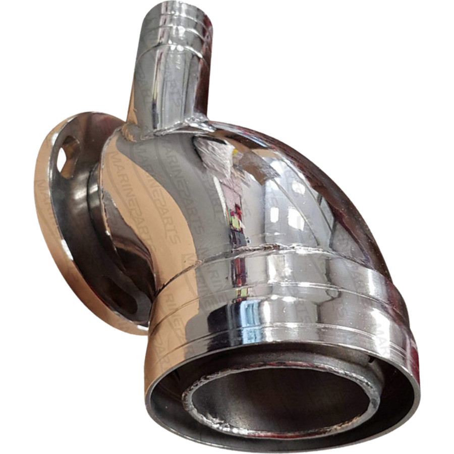 Coude d'échappement inox YANMAR 4LH-DTE inox MAR119173-13501INOX PIECESBATEAUX.COM