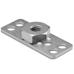 BIGHEAD F1 - Fixation inox rectangulaire 15x38 mm avec écrou M8 (sachet de 10) SF1/ST38-M8HEX PIECESBATEAUX.COM